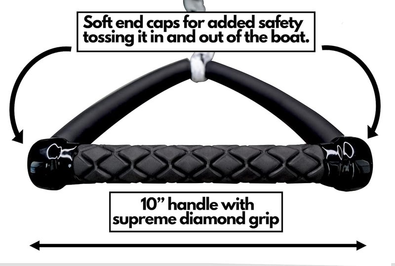 Shaka Pro Wakesurf Rope with Handle - Adjustable 25 Foot Tow Rope with 10" Handle - Image 2